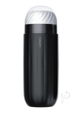 Svakom Sam Neo Silicone Interactive Rechargeable Masturbator - Black/White