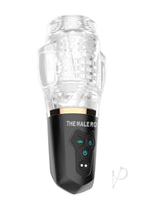The Male Rose 2 Rechargeable Sucking Masturbator - Black/Clear